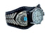 Navajo Turquoise Sterling Silver And Leather Cuff Watch SN20315